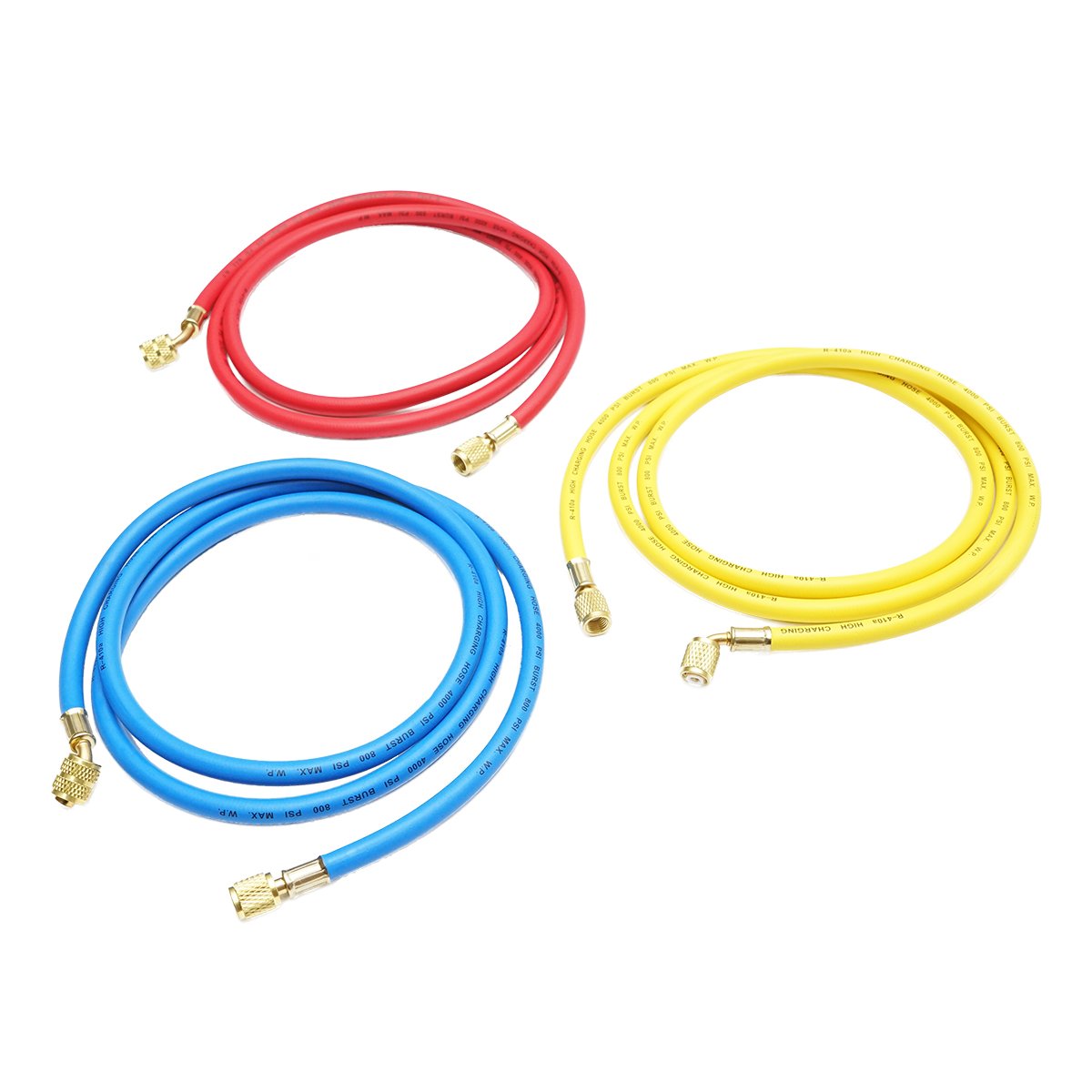 Set furtun 180 cm 3 culori pentru incarcare freon R-410a